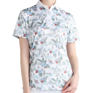 Camiseta Polo Sublimada Transpirable para Mujer, Venta Directa de Fábrica, Diseño Personalizado Impreso, Camiseta Polo Sublimada para Mujer - Product Image 1