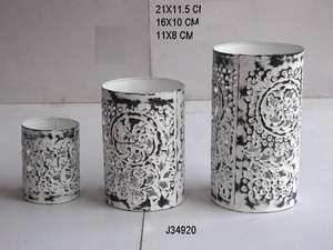 Portavelas de Navidad de Metal de alta calidad con acabado antiguo, linterna elegante para decoración del hogar con mango cómodo - Product Image 6