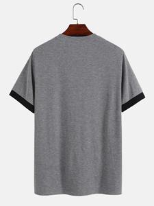 เสื้อยืดผู้ชายผ้าฝ้าย100% ผ้าเนื้อละเอียดพิมพ์ลายตัวอักษรโลโก้แบบกำหนดเองระบายอากาศเป็นมิตรกับสิ่งแวดล้อม - Product Image 3