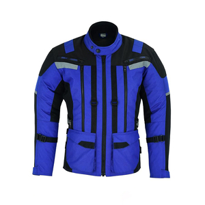 Motocyclette Vestes de moto en textile Cordura bleu grande taille et imperméables de haute qualité pour hommes et femmes avec logo personnalisé - Product Image 1