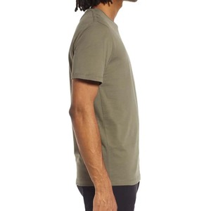 T-shirt en coton de bambou biologique, étiquette de marque personnalisée, durable, minimaliste, uni, manches courtes, en gros - Product Image 3