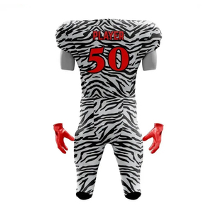 Uniforme de Fútbol Americano Sublimado, Transpirable, Antibacteriano, Talla Grande, Manga Corta, Absorbe la Humedad, Diseño Personalizable - Product Image 3