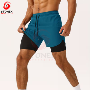 Shorts de sport pour hommes sur mesure, taille plus, avec cordon de serrage, respirants, flexibles et confortables, vêtements de sport pour les entraînements |   Vente en gros - Product Image 1