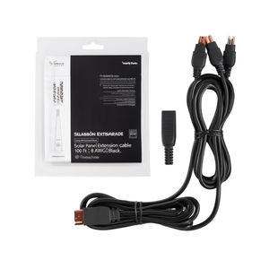 Câble d'extension pour panneau solaire 100 pieds 8 AWG noir - Product Image 2