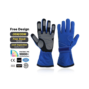Guantes deportivos de Karting de carreras de la mejor calidad, conducción de carreras automática personalizada para hombres y mujeres, precio al por mayor hecho de cuero - Product Image 5