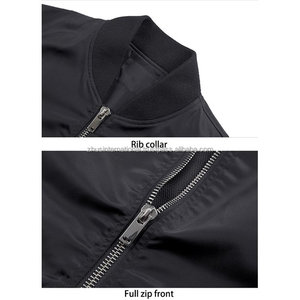 Manteau quotidien léger personnalisé de haute qualité pour homme, confortable, veste bombardier, gris foncé - Product Image 3