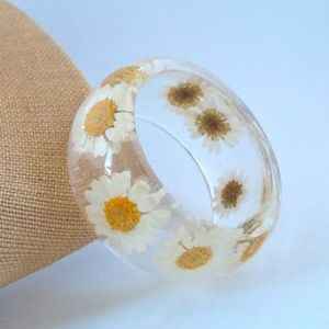 ภาพเครื่องประดับที่ดีกำไลข้อมือและสร้อยข้อเท้าดีโซ่และการเชื่อมโยงกำไลข้อมืออะคริลิคเรซิ่นดอกไม้กำไลข้อมือเครื่องประดับ - Product Image 6