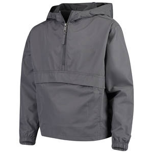Veste coupe-vent imperméable pour hommes avec couche de maille intérieure en nylon lisse avec évents à fermeture éclair et veste à capuche pour hommes - Product Image 4