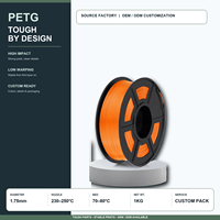 Filament PETG HF à forte liaison intercouche 1,75 mm pour une impression stable à haute vitesse, approvisionnement fiable pour les fermes d'impression 3D