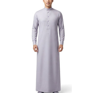 Nouvelle Collection Thobe Classique Saoudien, Design Traditionnel Sur Mesure, Manches Longues, Boutons Frontaux Élégants, Coton Décontracté Respirant et Léger - Product Image 1
