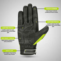Gants de sécurité sportifs d'extérieur vert olive en PU respirant, longueur poignet, avec logo personnalisé par transfert thermique, pour l'hiver