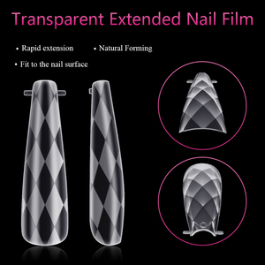 Bán buôn 120 chiếc móng giả <span class=keywords><strong>3D</strong></span> phủ men pha lê, móng acrylic nối dài kiểu stiletto, móng giả phủ kín, khuôn móng kép - Product Image 3