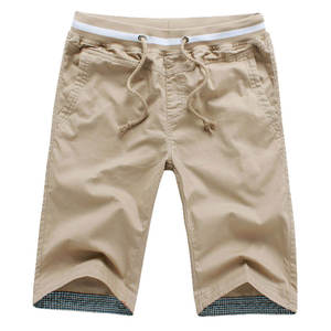 Pantalones cortos informales de verano para hombre más vendidos, diseño de logotipo personalizado, cintura elástica, lona transpirable, estilo callejero, patrón sólido - Product Image 2