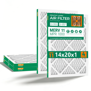 Filtre à air pour fournaise SUIXINEYI 14x20x1 Merv 11, forme rectangulaire, MPR 1000 pour HVAC - Product Image 1
