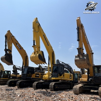 Excavatrice sur chenilles Komatsu PC450 de 45 tonnes, grande pelle minier lourde avec moteur SAA6D125E5, excavatrice de construction japonaise d'occasion