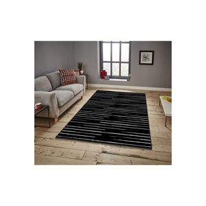 Alfombra antideslizante a rayas con estampado Digital 3D, alfombra rectangular de felpa de poliéster Jacquard hecha a mano para pasillo para sala de estar grande - Product Image 2