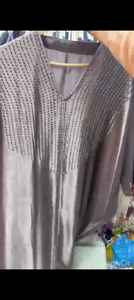 Elegante modesto bordado a mano de las mujeres Baggy Stone Work Abayas Formal tradicional Dubai vestidos de tela transpirable - Product Image 2