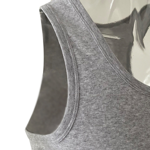 Débardeur sans manches en coton pour homme personnalisé T-shirt uni avec capuche tricoté, coupe ample, motif 3D - Product Image 5