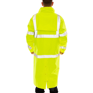 Traje Impermeable de Alta Visibilidad para Trabajo en Invierno, 100% Poliéster, Amarillo, Reflectante, para Carreteras, Precio de Mayoreo - Product Image 2