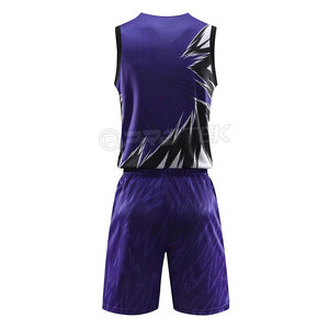 Uniformes d'équipe de basketball personnalisés, couleur unie, réversibles, grande taille, antibactériens, séchage rapide, respirants - Product Image 2