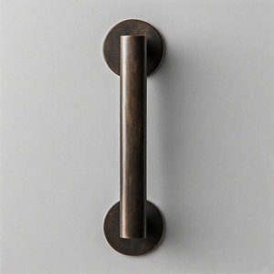 Empuñadura de palanca de entrada NobleLane, manija de puerta de latón macizo Imperial Elegance con acabado dorado antiguo para interiores Premium - Product Image 3