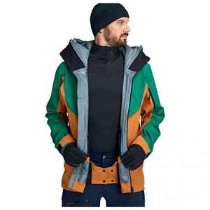 Veste de ski imperméable de haute qualité, design professionnel, haute technologie, respirante, grande taille, en polyester/nylon pour hommes - Product Image 5