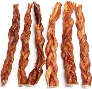 All-Natural Braided <b>Bully</b> <b>Stick</b> Dog Chew for Dental Health Long-Lasting Braided <b>Bully</b> <b>Stick</b> Dog Treats for All Size Dog All Size - Product Image 2