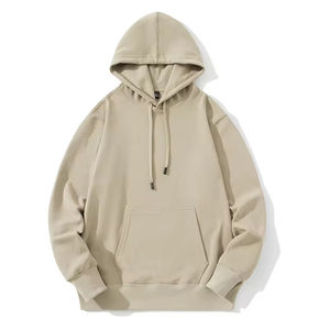 Venta al por mayor personalizado peso pesado Boxy algodón polar hombres sudaderas con capucha corta invierno sólido 100% algodón personalizado logotipo bolsillo transpirable - Product Image 3