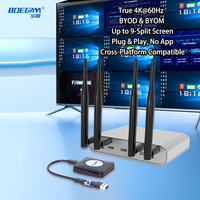 Sistema de colaboración de presentación inalámbrica BYOM 9-Pantalla dividida, & Play Plug, ideal para salas de reuniones y educación, precio de fábrica