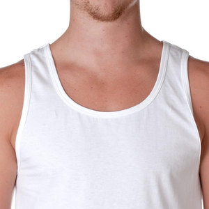 เสื้อกล้ามสำหรับผู้ชายเสื้อออกกำลังกายผ้าคอตตอนถักใยไผ่แห้งเร็วระบายอากาศได้ดี - Product Image 5