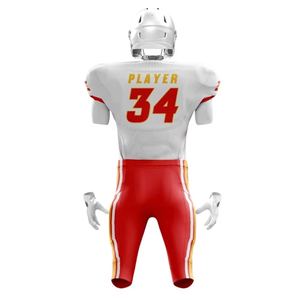 ชุดเล่นฟุตบอลสำหรับผู้ชายชุดทีมอเมริกันฟุตบอลผ้าเนื้อนุ่มระบายอากาศได้ดีมีตัวเลือกโลโก้ตามสั่ง - Product Image 3