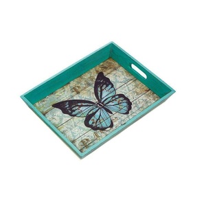 Bandeja de Metal PARA EL Hogar, Hotel, Catering, Uso, Bandejas para servidores de alimentos, Bandeja decorativa hecha a mano personalizada, Bandeja con acabado esmaltado - Product Image 3