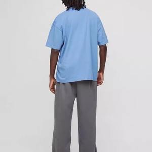 OEM lightweight Boxy Fit T <b>Shirt</b> 100%Cotton Crewneck Plain dyed quick drying <b>half</b> <b>sleeved</b> oversized breathable tee <b>shirt</b> - Product Image 3