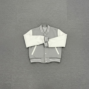 Vestes universitaires pour femmes, nouvelle collection 2025, vêtements décontractés, couleur unie, vêtements d'hiver, logo brodé en chenille personnalisé - Product Image 6