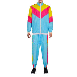 Custom Casual Windbreaker en blanco chándal Jogging Set Cargo Sport Diseña tu propio poliéster Hombres Windbreaker Set - Product Image 3