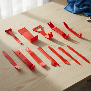 12pcs Nylon + Fiberglass Trim Fastener Molding Panel Removal Kit-Red/Blue Color ITA <b>Tools</b> - Product Image 1