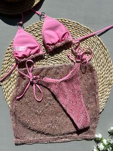 Bikini en triangle à nouer sur mesure pour filles string sexy maillot de bain de luxe maillots de bain - Product Image 5