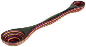 Juego de cucharas de madera Cocina SERVIDOR DE ENSALADAS DE MADERA JUEGO DE 2 ARTÍCULO DE COCINA ÚNICO HECHO A MANO VENTA CALIENTE - Product Image 4