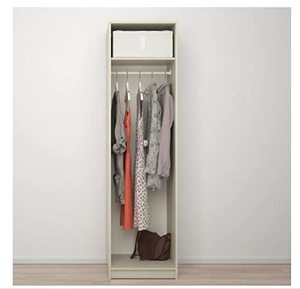 Armoire en bois d'ingénierie (Beige clair 49x55x186 cm 19 1/2x21 5/8x73 1/8) - Product Image 2