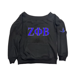 Sudaderas con Hombros Descubiertos de las Hermandades Universitarias con el Logotipo de HBCU DST FAMU ZPB Sigma Gamma Rho, de Algodón y Felpa, Estilo Coreano - Product Image 3