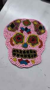 Posavasos de azúcar con cuentas coloridas, posavasos únicos para el Día de los muertos, decoración de Mesa del Festival, posavasos hechos a mano en 2025 - Product Image 5