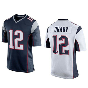 Ensemble de maillots de football américain personnalisés avec couleurs et design sur mesure, tissu 100% polyester, manches courtes, toutes saisons - Product Image 1