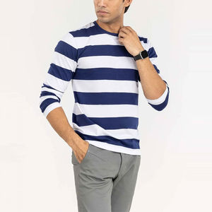 2025 Nueva camiseta de manga larga de algodón suave para hombres Camiseta 100% de algodón para hombres camisetas de manga larga estampadas de ajuste suelto - Product Image 6