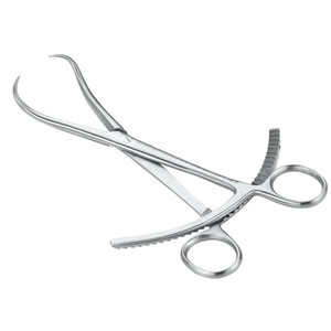 Pinzas de Reducción Ósea Quirúrgicas Ortopédicas Curvas de 5.5 Pulgadas de Acero Inoxidable, Pinza Manual de Precisión, Herramientas Médicas con Certificación CE - Product Image 1