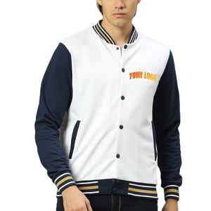 Veste universitaire de haute qualité pour hommes meilleur design coupe ample fermeture à boutons tenue décontracté veste universitaire en coton lourd pour hommes - Product Image 1