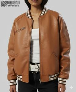 Dernière mode de veste en cuir de vachette véritable de qualité supérieure pour femmes vestes en cuir décontractées et élégantes pour femmes en cuir personnalisé - Product Image 1