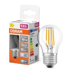 Lámpara esférica LED transparente Retrofit E27 3.4W 4000K (Osram 468070) - Product Image 2