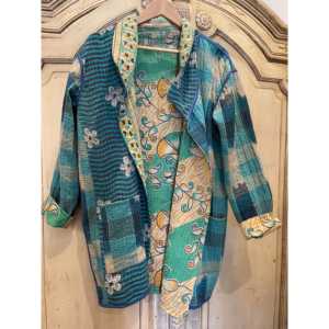 Chaqueta de Verano Jade para Mujer, Ligera, Reversible, Corte Ajustado, Corta, de Cuero, Nailon, Poliéster y Algodón - Product Image 5