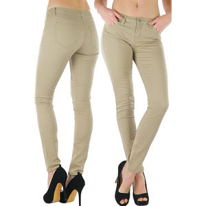 Pantalones de sarga de punto elásticos para mujer para uso diario en la oficina Fabricante de ropa de moda al por mayor de Bangladesh Six Season - Product Image 3