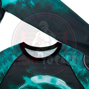 Conjunto de Rashguard de 2 Piezas con Diseño Sublimado, Cómodo, de Spandex/Nylon, para Hombre, de Secado Rápido, para Entrenamiento de MMA/BJJ, Precio al por Mayor - Product Image 4